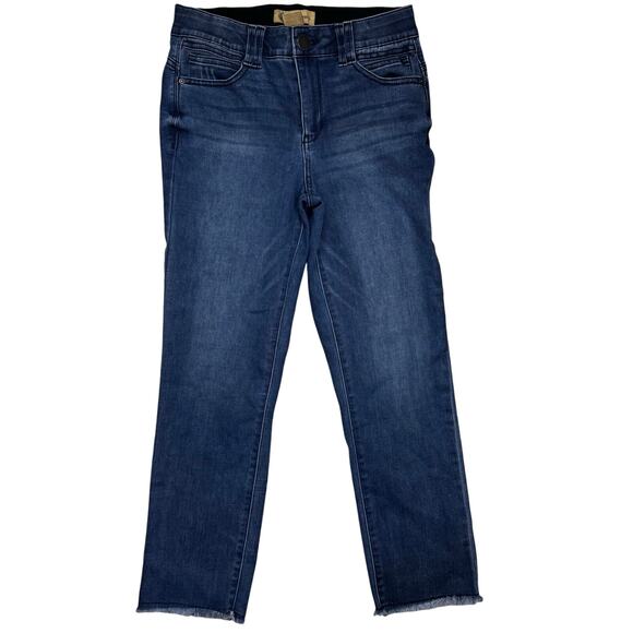 Democracy Denim - Democracy Ab Technology Jeans Women's Size 6 Mid-Rise Slim Straight Raw Hem